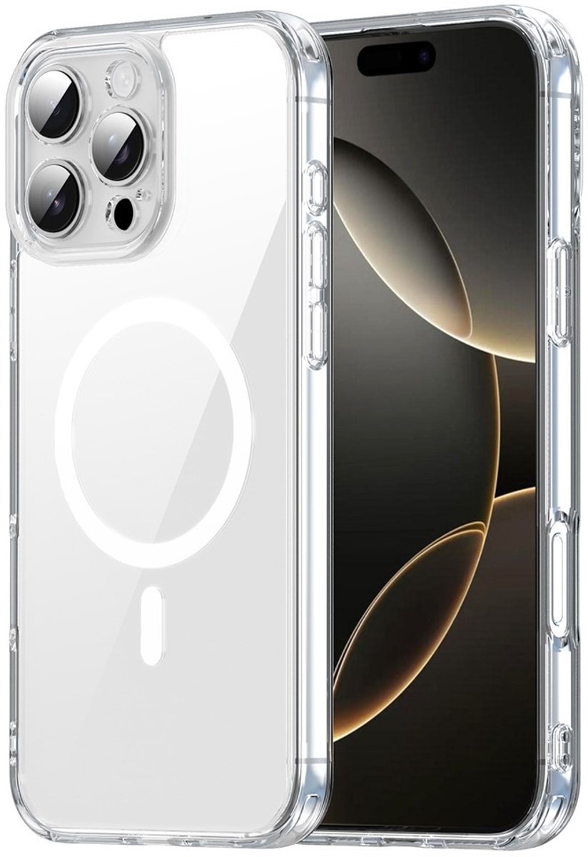 Coverup Hoesje - Geschikt voor iPhone 16 Pro Max Hoesje - Coverup Clear TPU Back Cover - MagSafe Compatible - Transparant