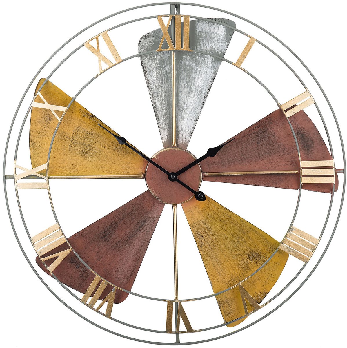 WIKON - Wandklok - Mulitcolor - IJzer