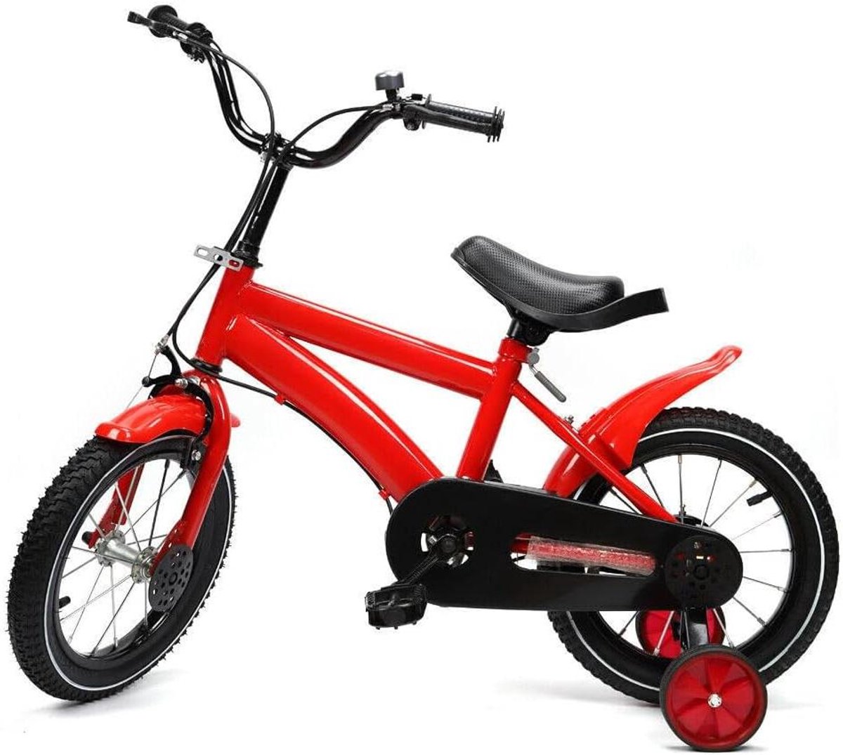 Kinderfiets - Loopfiets met trappers - Leren fietsen - Stevig frame - 14 Inch - Roze