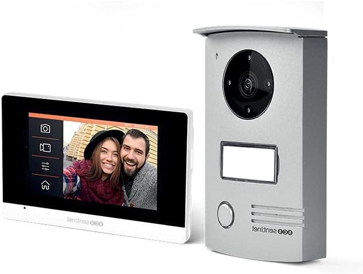 Video Intercom Set - Deurcamera Buiten - Veilige Toegang - 4.3 Inch Touchscreen - 14.1 cm - Wit
