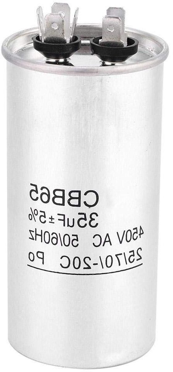 Condensator Motor - Start Condensator - Apparatuur Starten - Waterdicht Ontwerp - 35UF 450V - Zwart