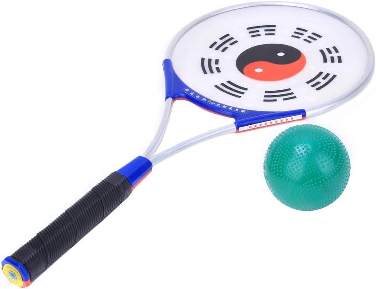 Aluminium Handvat Taiji Racket met Siliconen Bal voor Senioren Fitness en Tai Chi Oefeningen - Ideaal voor Krachttraining en Balansverbetering