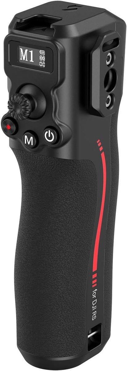 Handgreep met Follow Focus voor DJI RS 2 / RS 3 Pro / RS 4 en RS 4 Pro Gimbal Stabilizer, met 1/4"-20 Bevestigingsgaten en Koud Schoen Bevestiging, Maximaal Draagvermogen 2kg, Ideaal voor Videoproductie en Fotografie