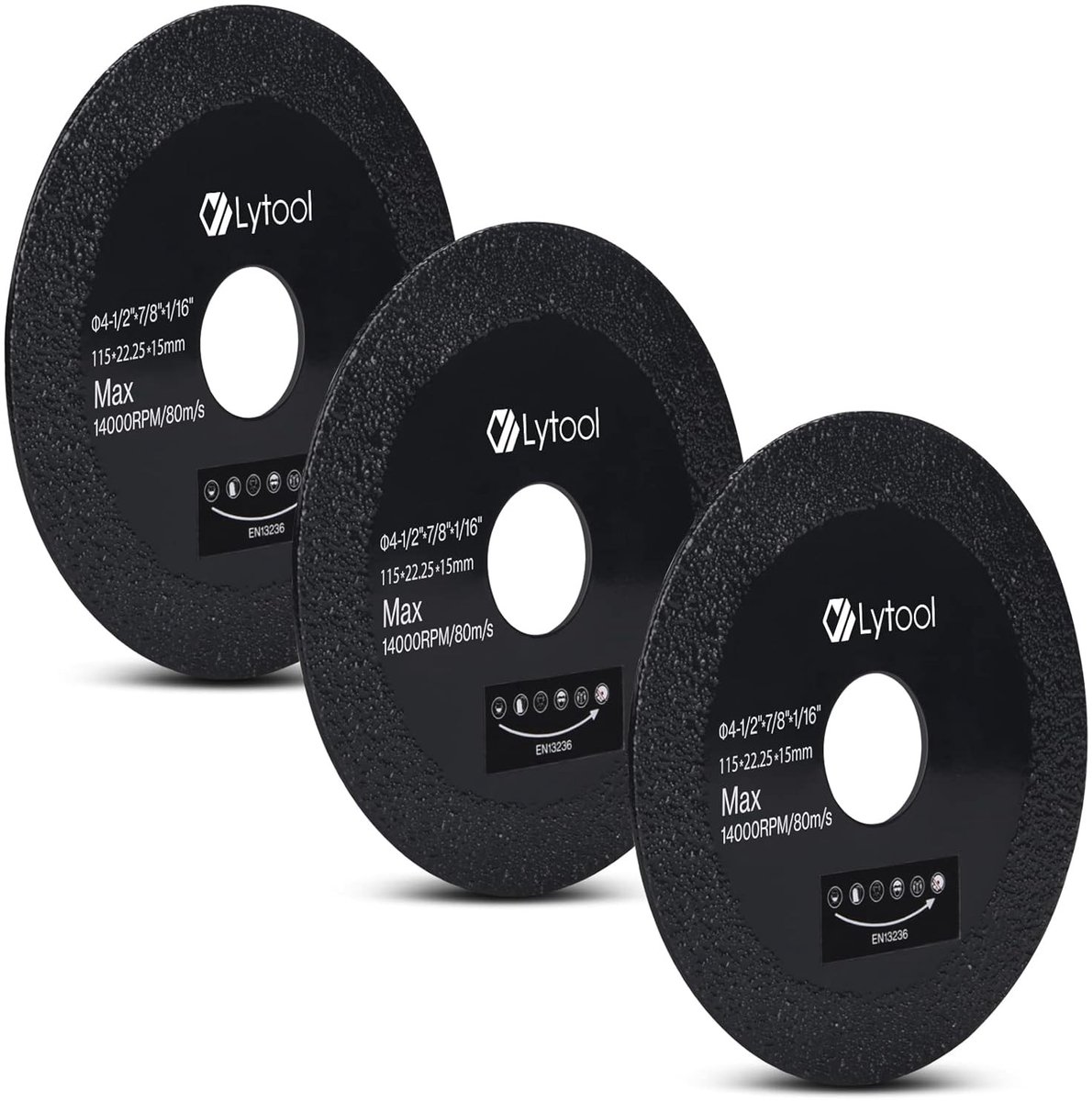Glazen Scheidingsschijf Diamantschijf 115 x 22.23 mm (M14) voor Precisiewerk en Snijden
