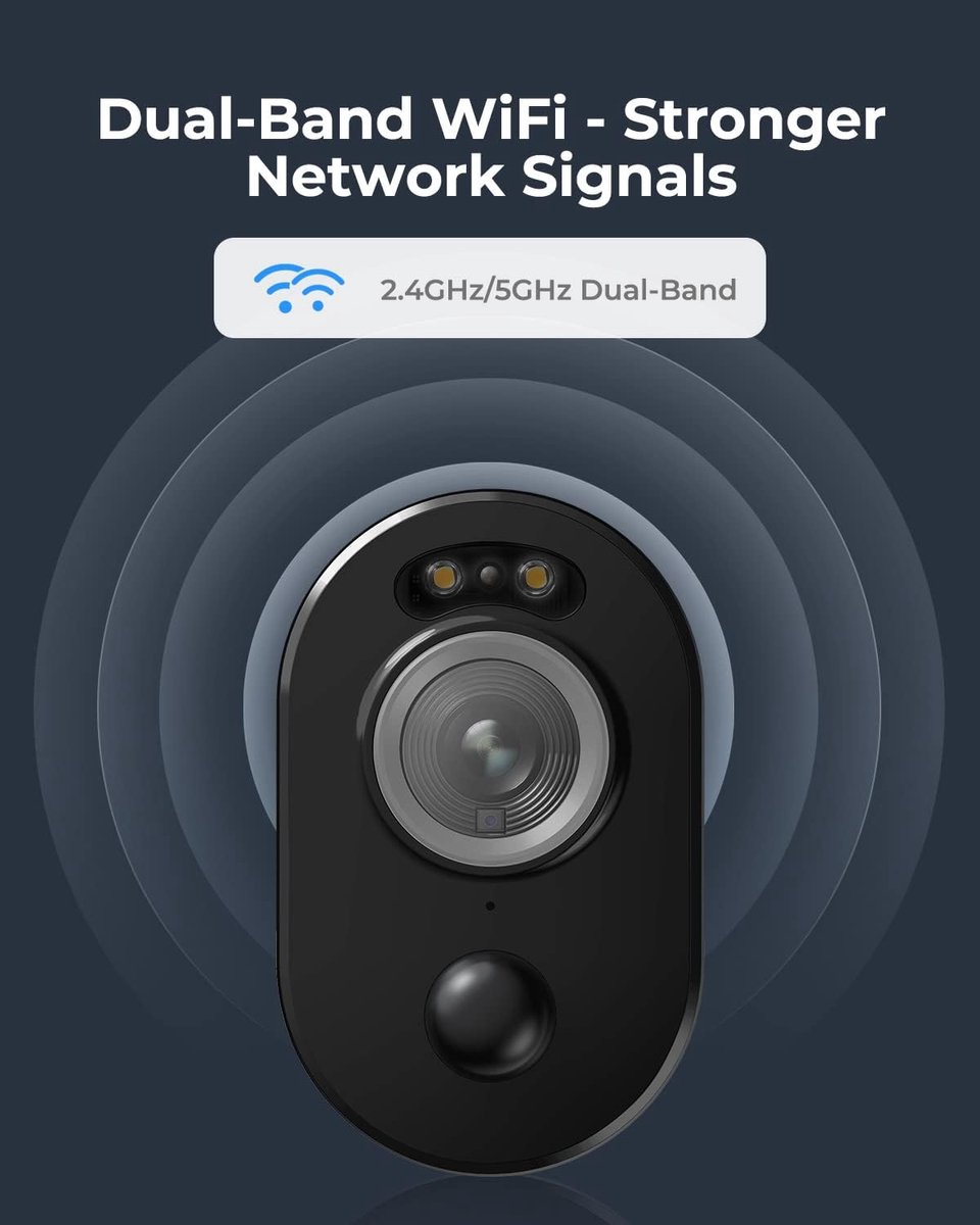 Thijox - Reolink Argus 3 Pro Draadloze Beveiligingscamera 4MP WiFi 2.4&5GHz, Nachtzicht in Kleur, Persoon/Voertuig Detectie, 2-Weg Audio, Weerbestendi