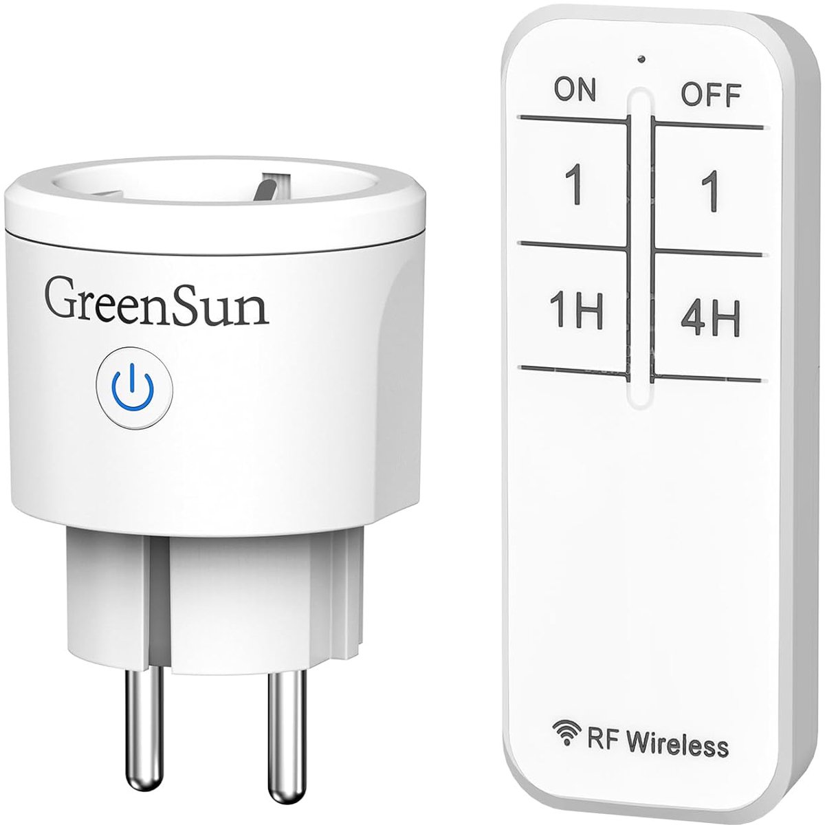Thijox - Draadloze stopcontacten met afstandsbediening en timer, RF smart home pluggen voor binnen en buiten, 30 meter bereik, ideaal voor feest, tuin