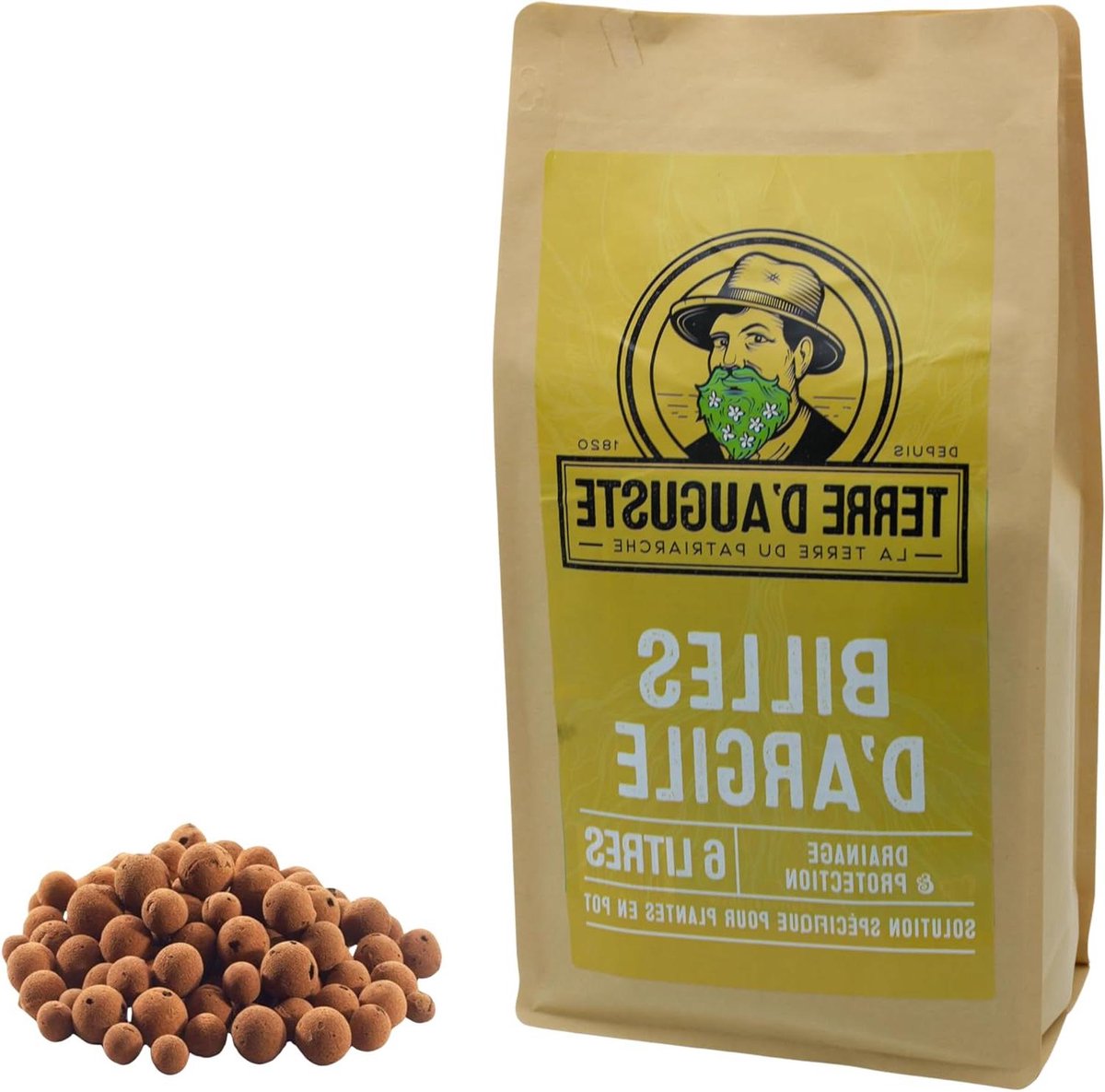 Kleiballen - Plantaardige drainage - Planten verzorgen - Optimale ventilatie - 6 liter - Bruin
