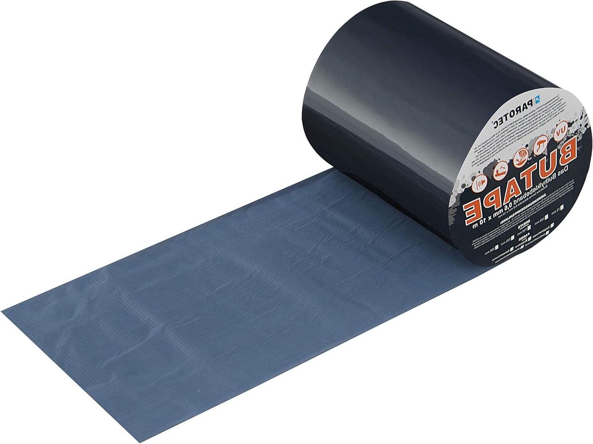 Dak Reparatie Tape - Aluminium Butylband - Waterdicht Maken - Weerbestendig - 100 mm x 10 m - Antraciet