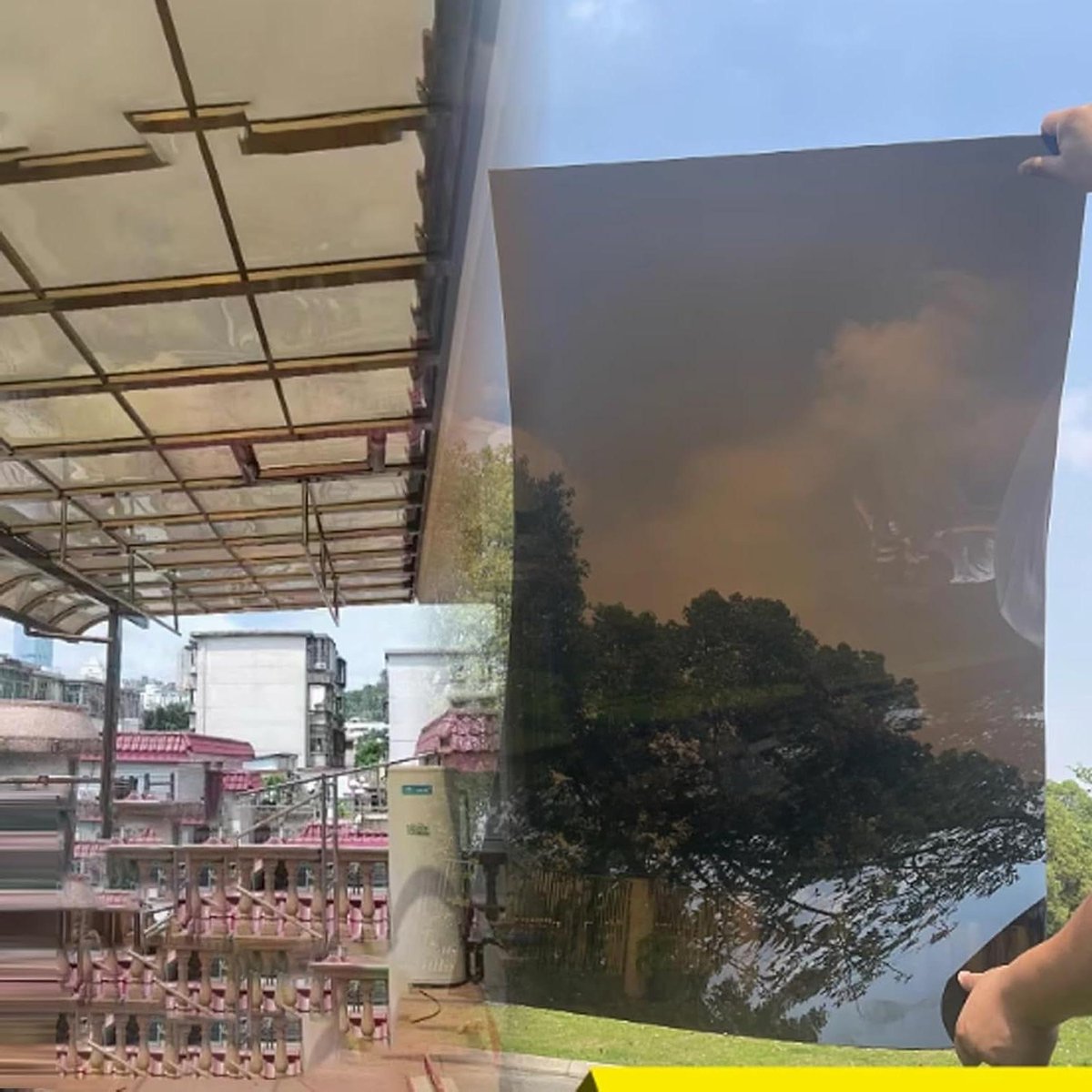 Polycarbonaat Dakpanelen - Transparante Platen - Buitenconstructies Bouwen - Hoge Lichttransmissie - 1 Mm Dik - Helder
