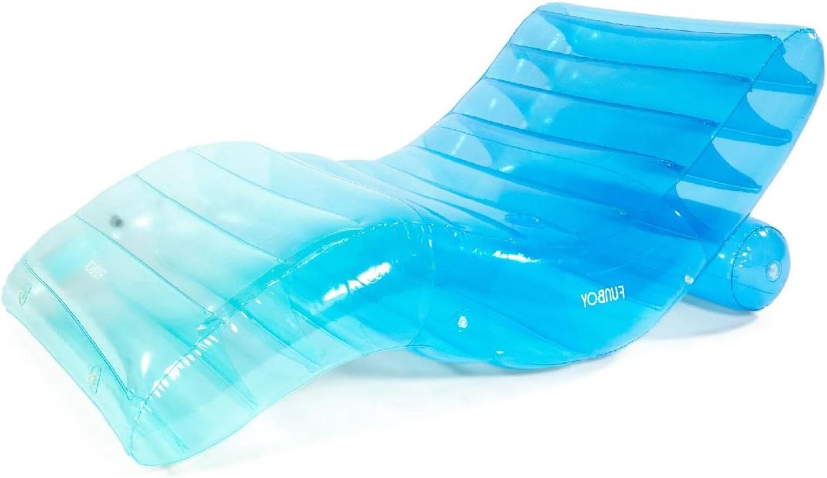 Luchtbed Lounger - Opblaasbaar Zonnebed - Ontspannen in Water - Snel Opgeblazen - 178 x 114 cm - Blauw