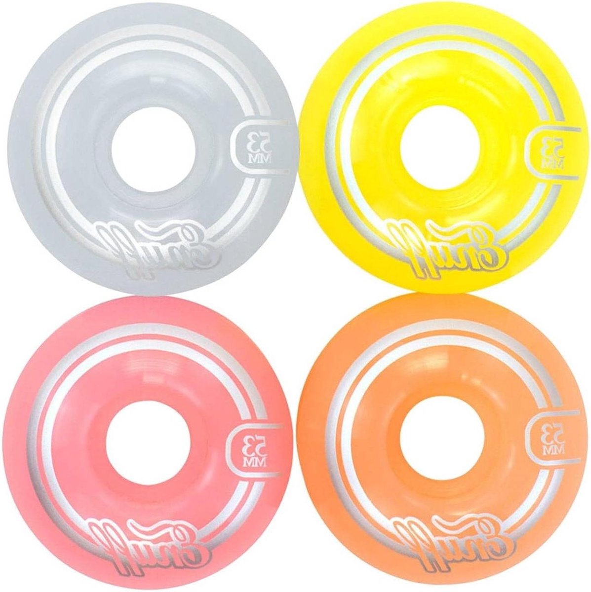 Skateboard Wielen Onderdelen Set Street Cruising Hoge Kwaliteit 53 mm Meerkleurig