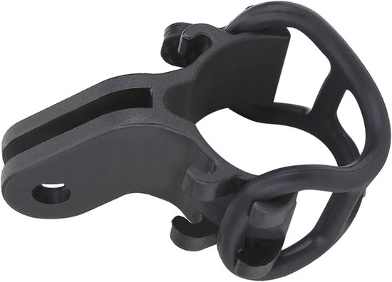 Fiets Lamp Houder - Stuur Mount - Veilig Fietsen - Universele Pasvorm - Tot 40mm Diameter - Zwart — afbeelding 4