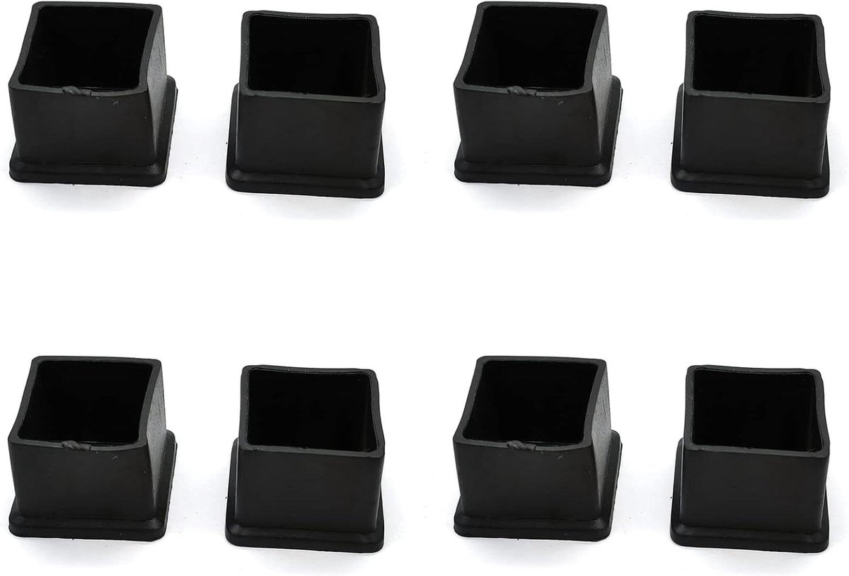 Stoelpoot beschermers - Vloerdoppen meubels - Meubels verplaatsen - Krasvrije vloeren - 8 stuks - Zwart