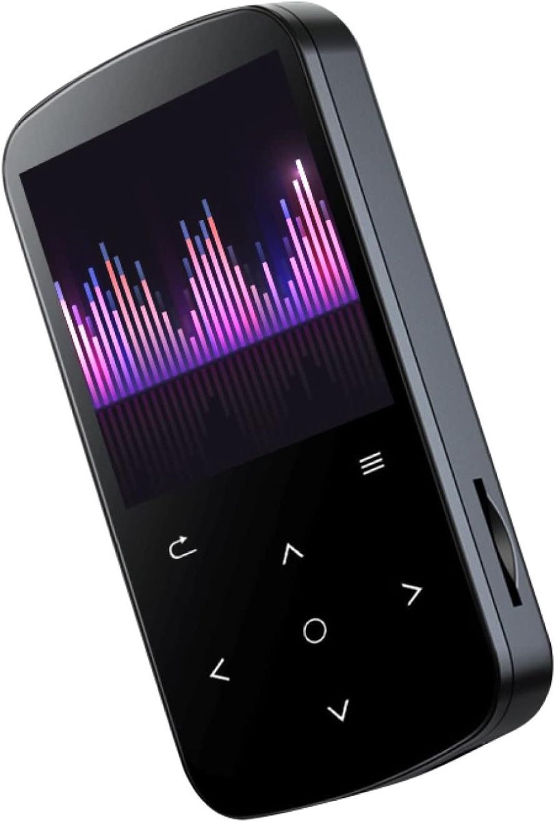MP3 Speler - Digitale Audio - Muziek Luisteren - Touchscreen Bluetooth - 8GB Opslag - Zwart