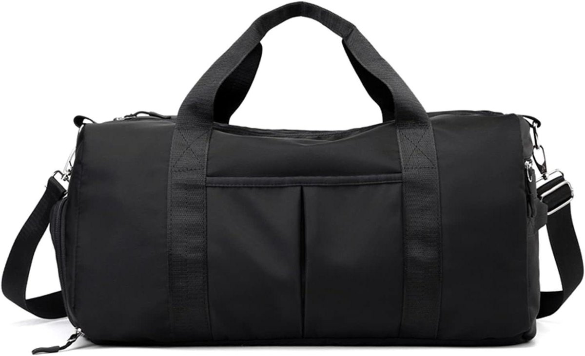 Sporttas Duffle Bag - Reistas Weekendtas - Fitness en Reizen - Waterproof Nylon Materiaal - 47x23x27CM - Zwart