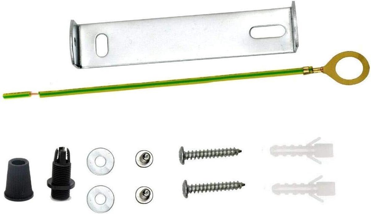 Plafondplaat Bevestiging - Lampenkap Houder - Hanglamp Ophangen - Veilige Montage - N.v.t. - Zilver