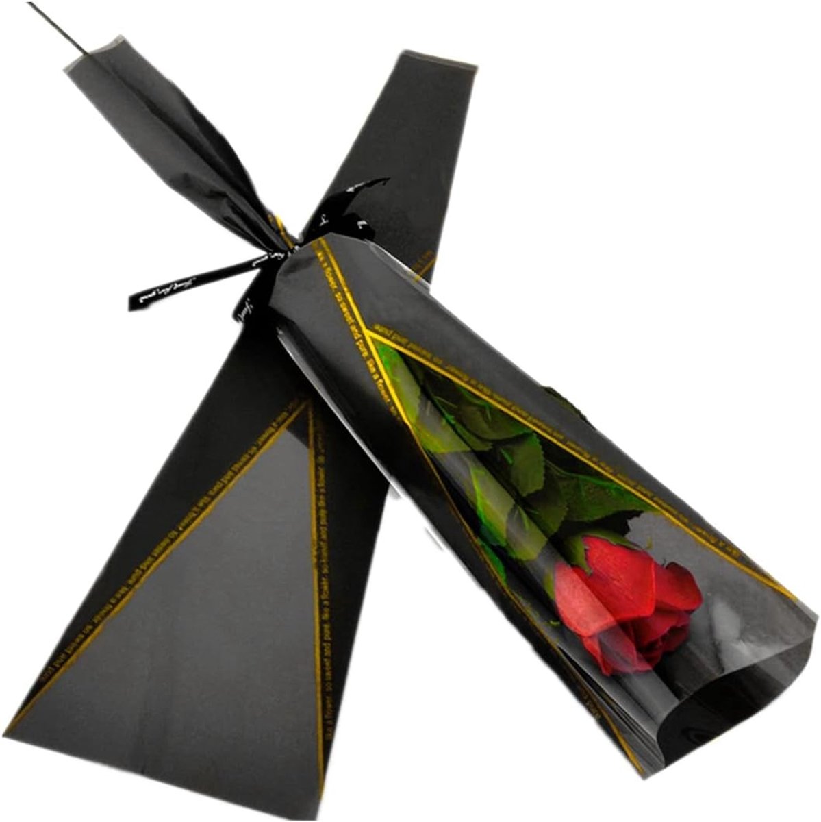 100 Stuks Enkele Bloem Verpakkingszakken, Boeket Sleuven en Verpakkingspapier voor Rozen en Anjers, Perfect voor Moederdag, Valentijnsdag, Bruiloften en Verjaardagen