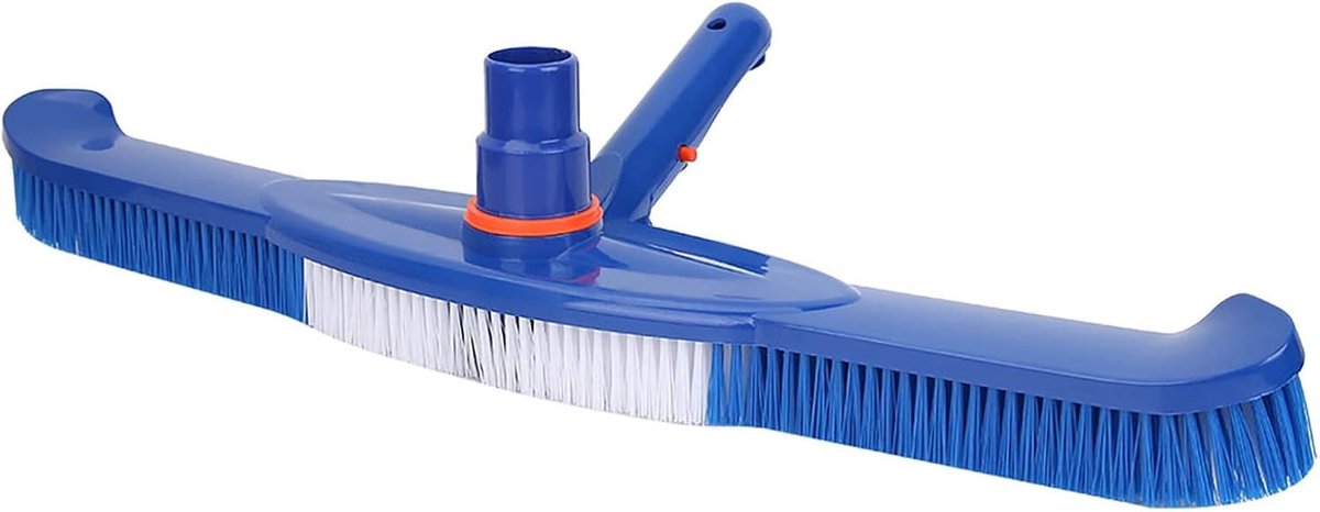 Handmatige Zwembadreinigingsborstel met Zuigkop voor Muren, Tegels en Vloeren - 50,5 cm Blauw, Effectieve Pool Cleaner voor Schone Zwembaden