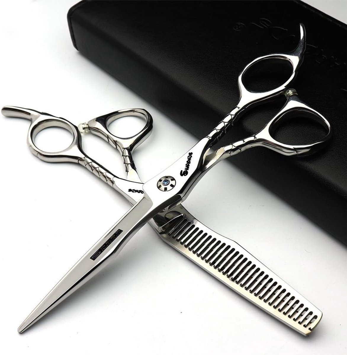 Professionele Kappersschaar Set voor Haarstyling - 6 Inch Scharen en Efficiënte Kniptools voor Kappers en Stylisten
