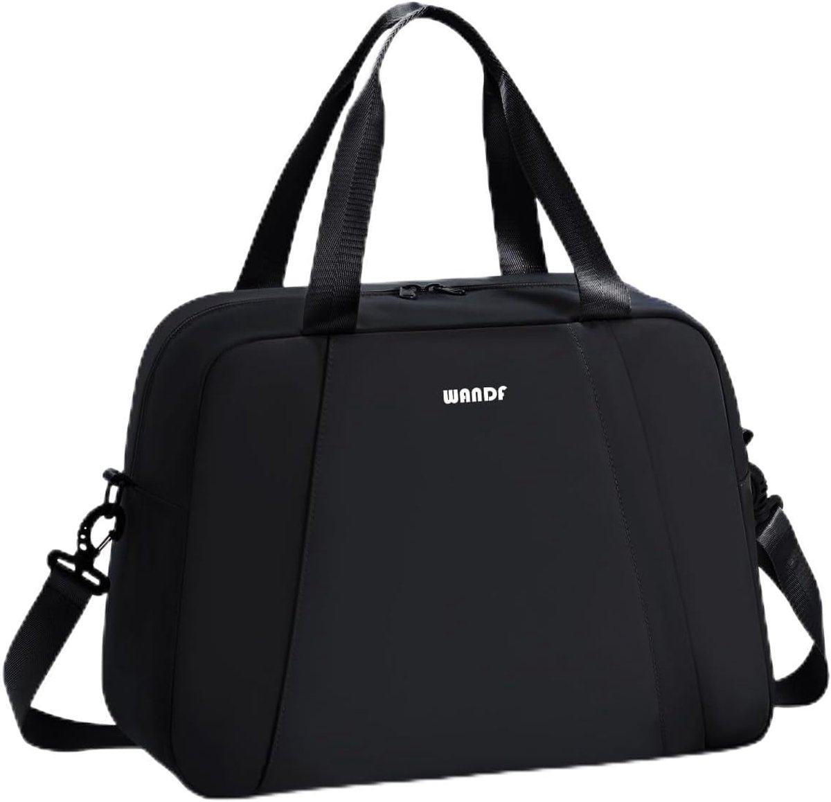 Thijox - Handbagage Ryanair Tas 40x30x20 cm, Opvouwbare Sporttas, Weekendkoffer voor Heren en Dames, Zwart, Reis- en Reistas voor Vliegtuig