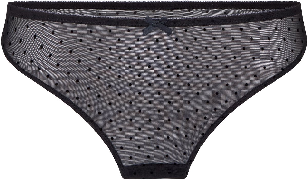 Hunkemöller Hoog Uitgesneden String Frankie Zwart