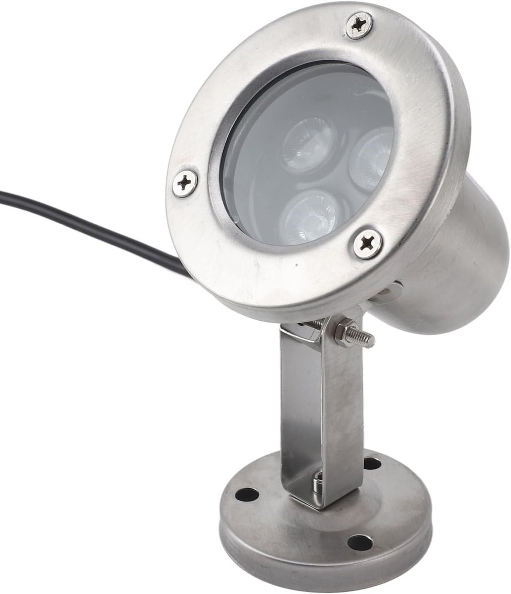 Waterdichte Onderwater RVS Vijverlamp LED Spot voor Fontein en Zwembad Decoratie (Warm Wit) - Tuinverlichting, Buitenverlichting, Sfeerverlichting