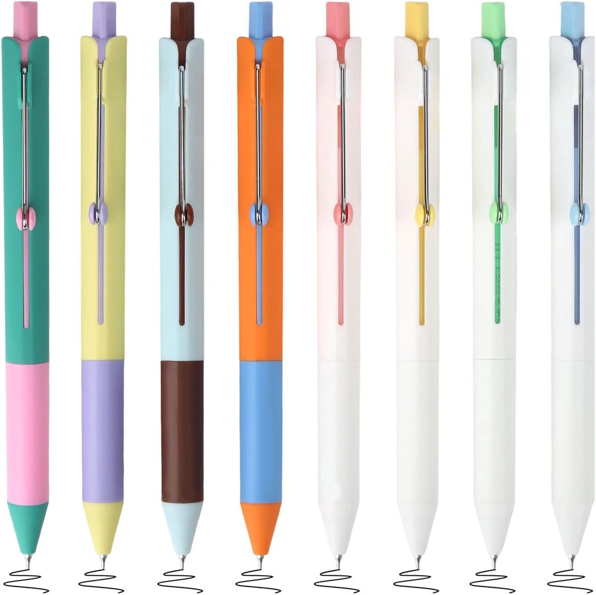 Thijox - Set van 8 Waterdichte Fineliners 0,35 mm Fijne Punt - Sneldrogende Zwarte Inkt voor Schrijven en Tekenen - Perfect voor School, Kantoor en St