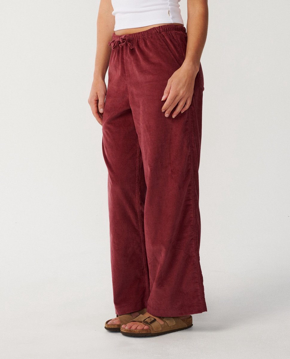Rip Curl Keepsakes Washed Cord Pant - Dark Plum