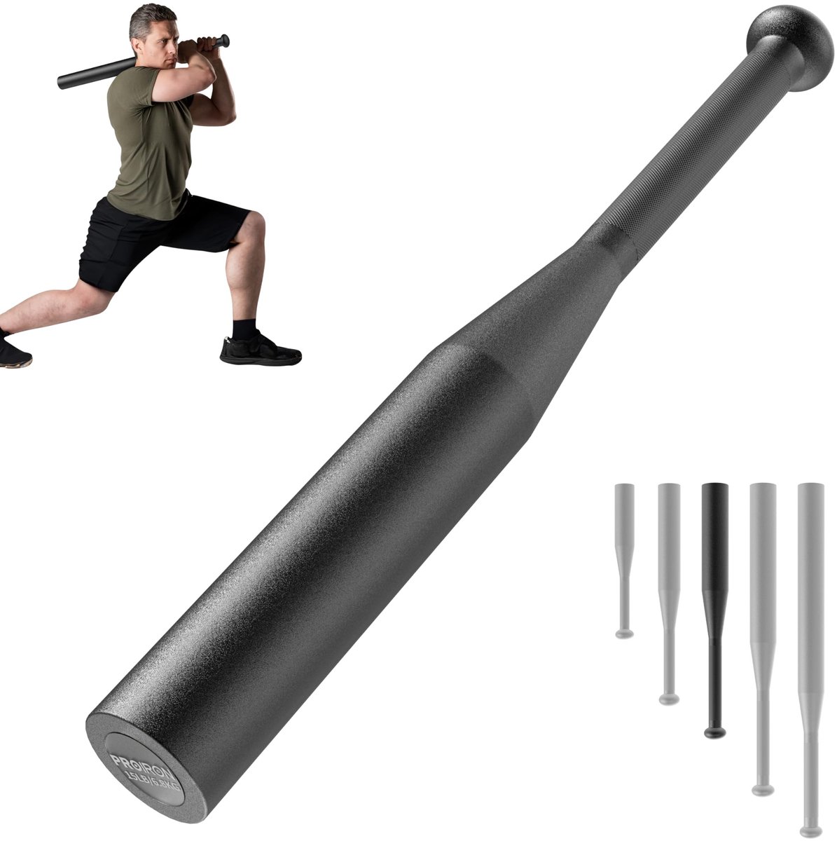Dailygoods- Clubbell Roestvrij Staal - Antislip - Krachttraining - Gewichten Set - Fitness - Roestbestendig - Gewicht