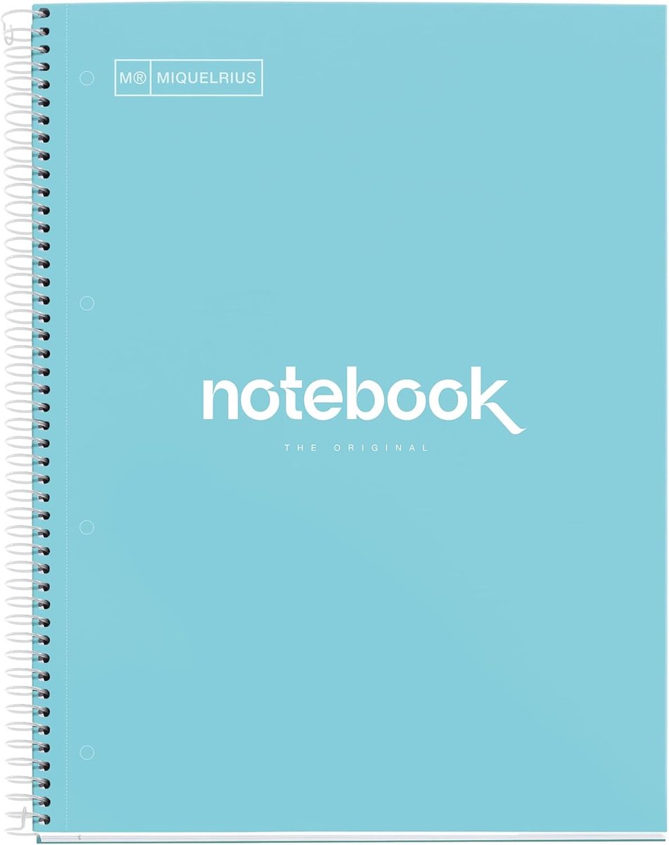 Thijox - Notitieboek A4 Emotions, 80 Vellen, Gelinieerd, Microgeperforeerd, Extra Vaste Omslag, Horizontaal Gelinieerd, 90 g/m², 7 mm, 4 Gaten, Schrij