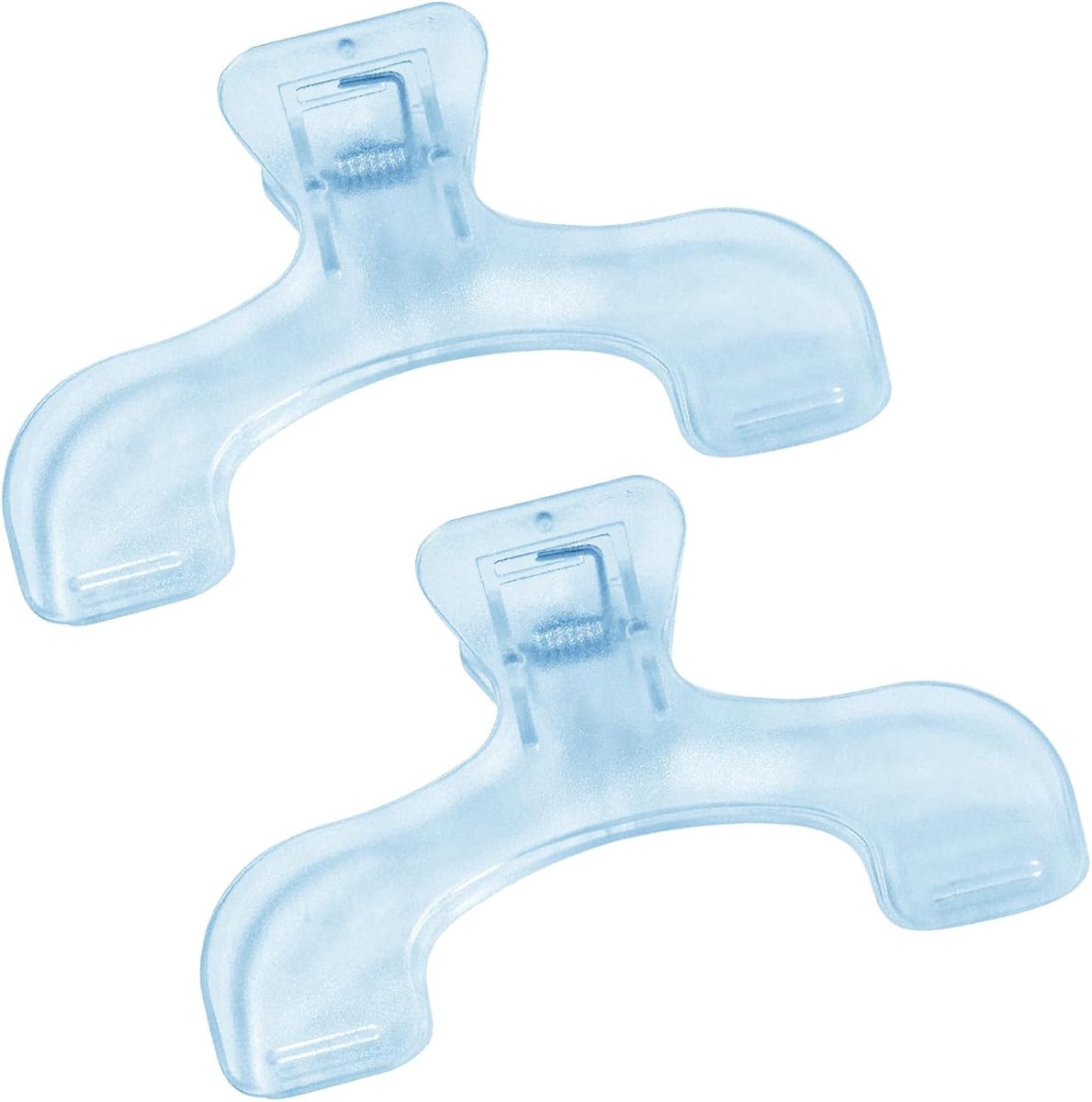 Thijox - 2 Stuks Sterke Transparante Blauwe Boekclip - Multifunctionele Pagina Houder Met Leesopener Accessoires - Draagbare Clips Voor Thuis, Kantoor