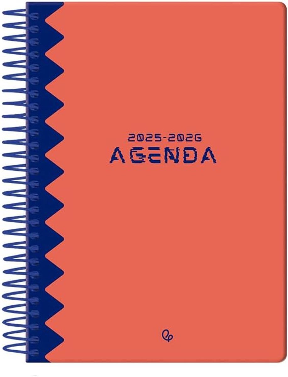Thijox - Schoolagenda A5, spiraalbinding, klassiek rood, weekoverzicht, tweetalig, FSC-gecertificeerd, 70 g papier, ideaal voor schooljaar 2025-2026