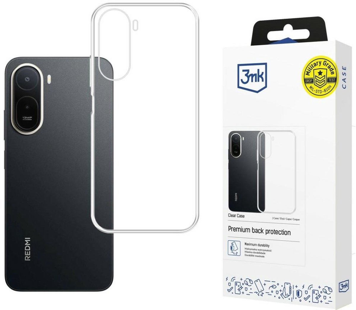 3MK Clear Case Hoesje voor Redmi A7 Pro