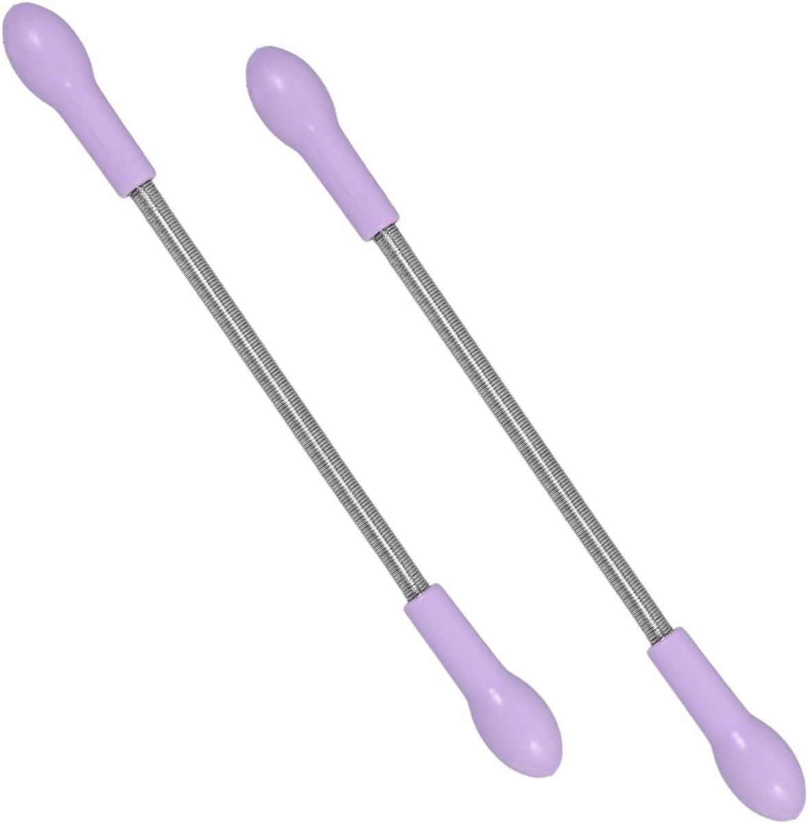 SnelShoppen - 2 Pcs Draagbare Veer Epilator, Gezichts- en Natuurlijke Haartool, Irritatievrij, RVS, Batterijvrij, Voor Zachte Haartverwijdering, Wille