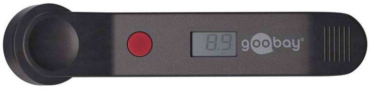 Thijox - Digitale luchtdrukmeter voor auto, fiets en motorfiets - Nauwkeurige bandenspanningsmeter met LCD-display - PSI, Bar, KPA, kg/cm - Handige be