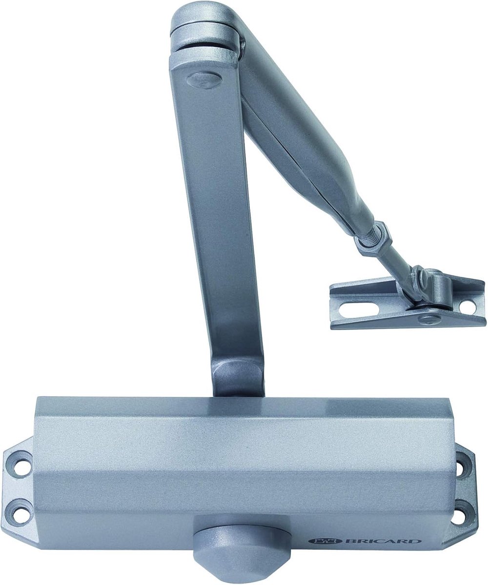 Thijox - Deursluiter met Kompasarm Kracht 2-4 (Tot 80 kg) - Zilveren Tandwieltechnologie voor Veiligheid en Privacy - Compacte Deursluiter voor Buiten