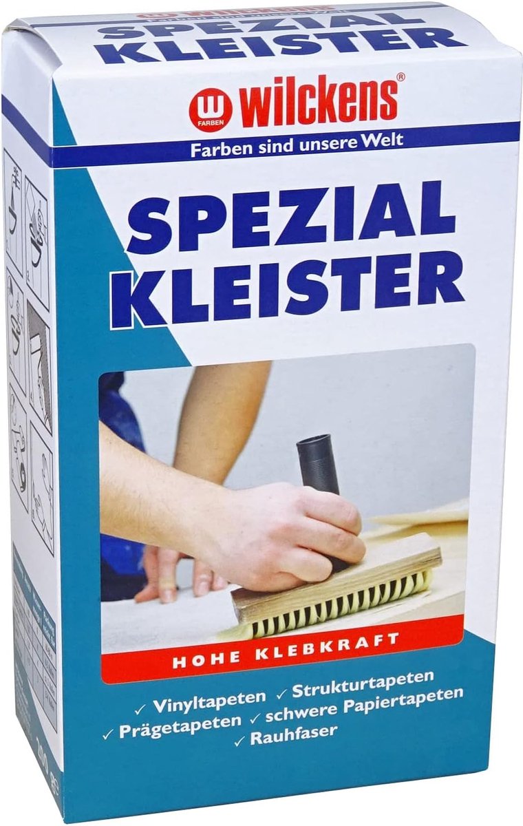 SnelShoppen - Behanglijm Koudwateroplosbaar - 200g Aardappelzetmeel - Hoge Kleefkracht voor Vinyl, Structuur, Reliëfbehang - Wit - Ideaal voor Thuis e