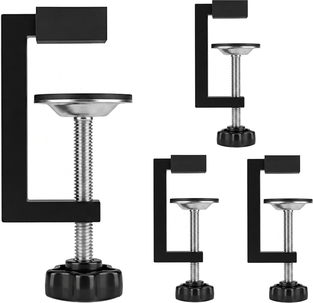 SnelShoppen - Pack of 4 G Klemset, Tafel Klemmen, Schroef Klemmen Klein, Universele Klemmen, Verstelbare Klemmen voor Houtbewerking, Gelaste Projecten
