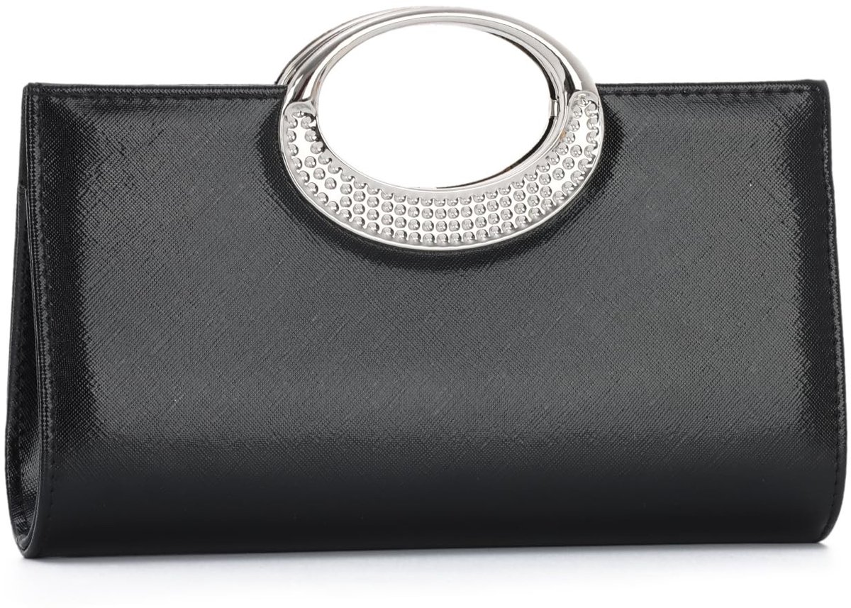 Inovra - LHHMZ Gouden clutch voor dames, gouden handtas, modieuze PU-lederen handtas voor bruiloft, cocktail of prom