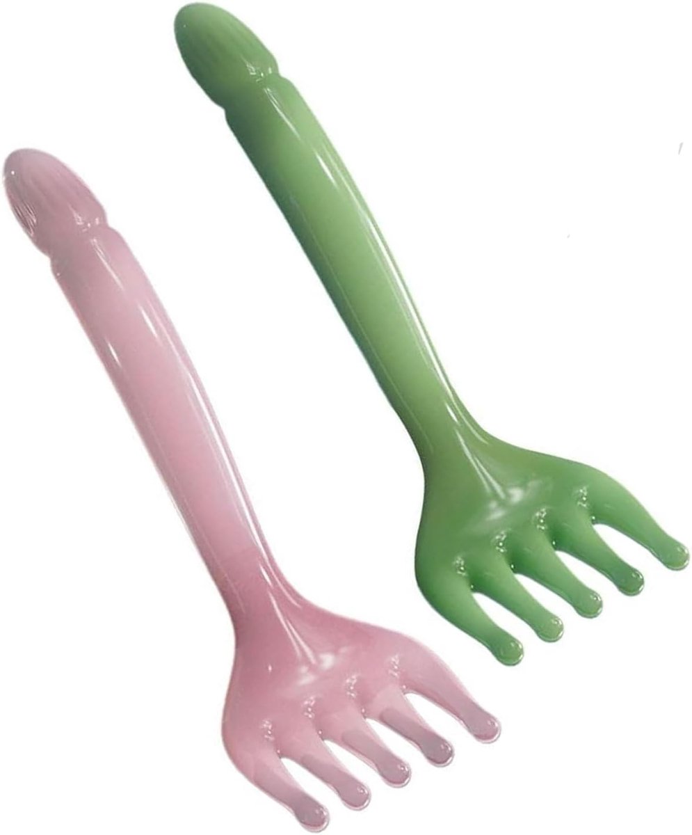 Hoofdmassager 2 stuks - Gua Sha Kam - Ergonomisch ontwerp - Ontspanning voor hoofd en nek - ShopVlot