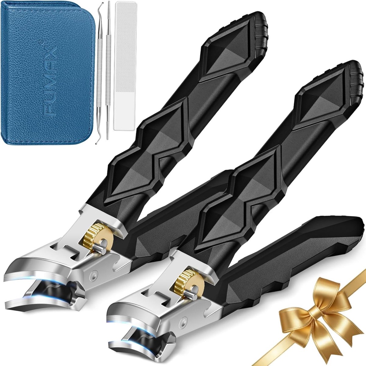 Thijox - Teennagelknipper voor Dikke Teennagels, Brede Kaakopening, Zware Ingroeiteennagelknipper met Lang Handvat voor Senioren, Grote Nagelknipper S