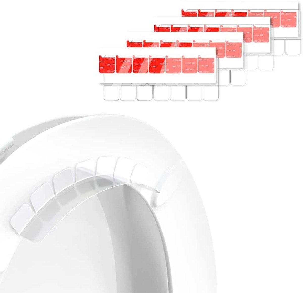 SnelShoppen - 4 Sets Toilet Splash Guard - Plasguard voor Toiletbril - Hygiënische Splash-proof Bescherming - Ideaal voor Kinderen en Volwassenen - Ee