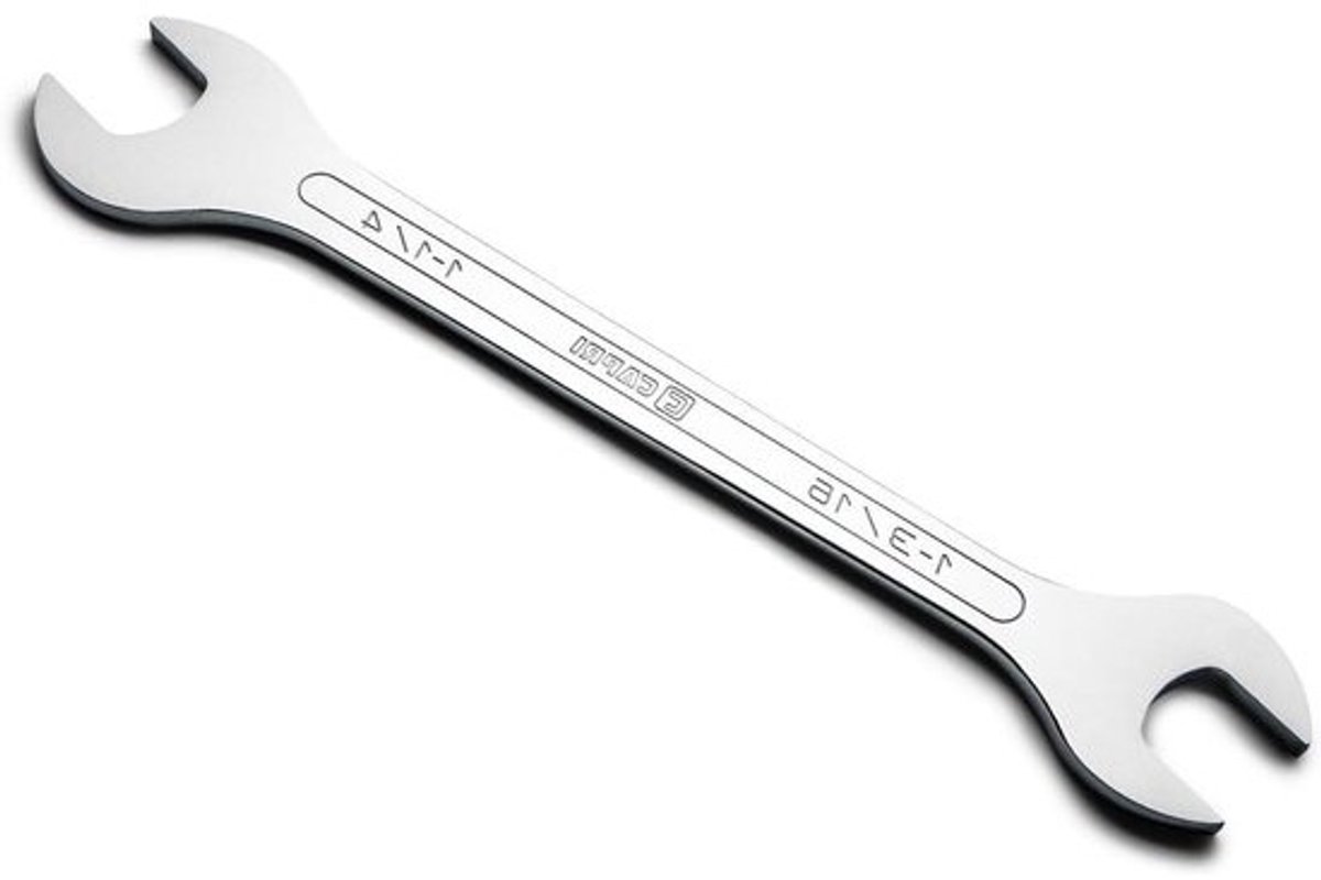 Superdunne Steeksleutel - Dunne Sleutel SAE - Reparaties Uitvoeren - Ultralaag Profiel - 1-3/16 x 1-1/4 inch - Zilver