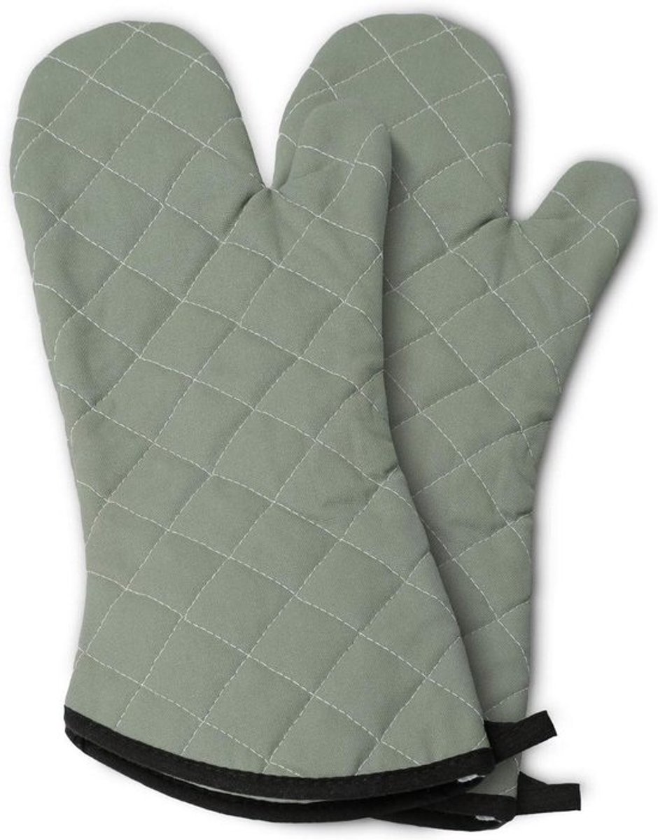 Ovenwanten - Hittebestendige handschoenen - Veilig koken - Vlamvertragend - 2 stuks - Groen