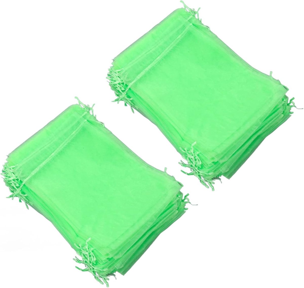 100 Stuks Groene Fruitbeschermzakken, Ademend en Lichtgewicht voor Bescherming van Granaatappels, Appels en Perziken (10 x 15 cm)