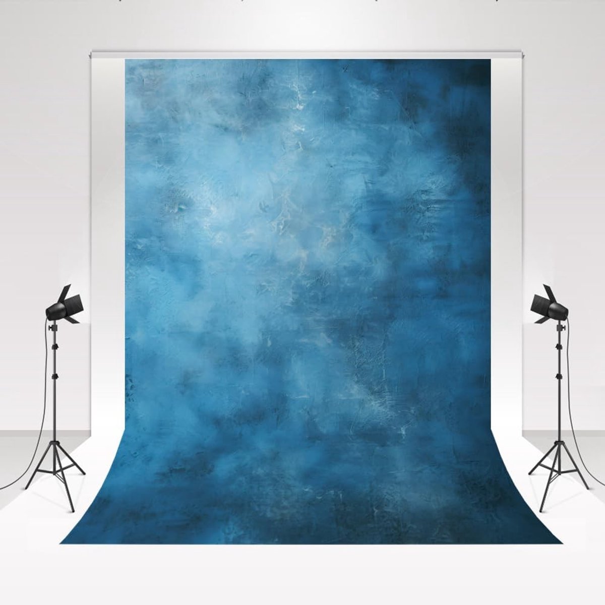 Blauwe Gradiënt Fotografie Achtergrond - 2x3 m
