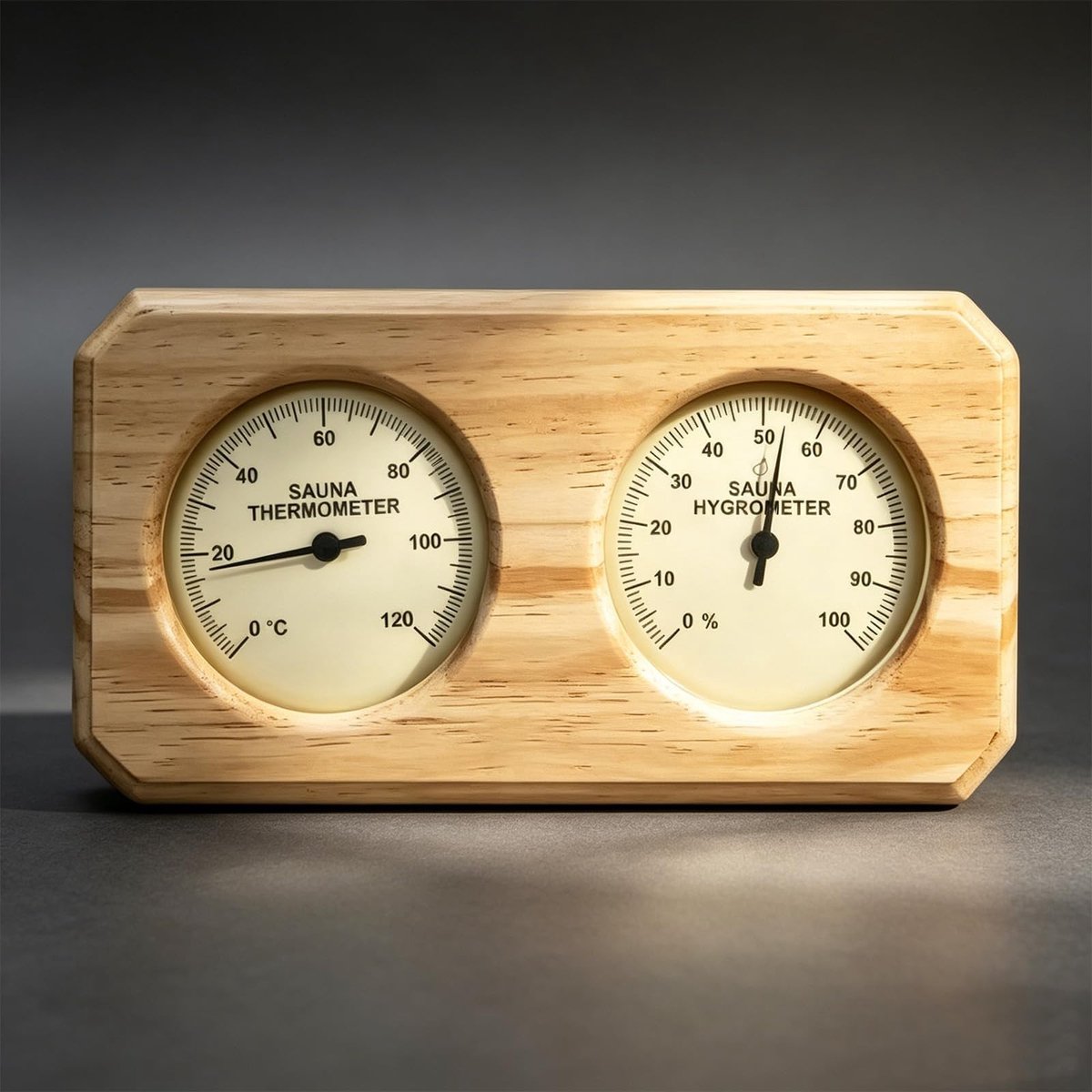 Sauna-thermometer en hygrometer - Hangend met sleutelkoord