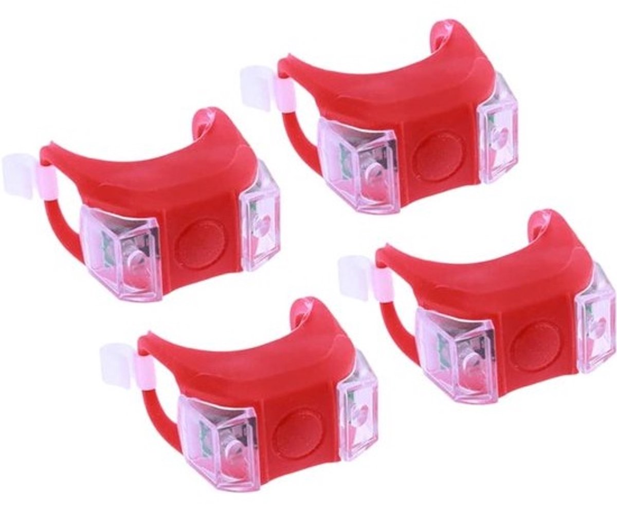 Fiets Achterlichten - LED Verlichting Fiets - Veilig Fietsen - 3 Lichtmodi - 5 x 4 x 27 cm - Rood