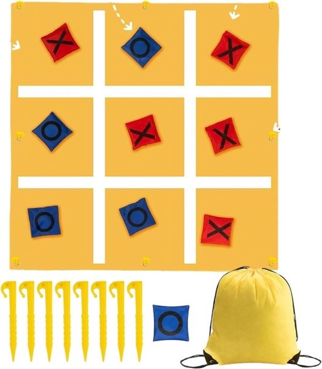 Bean Bag Toss Spel - Werpspel Kinderen - Buitenfeestjes Organiseren - Naadloze Opbouw - 80 cm - Meerkleurig