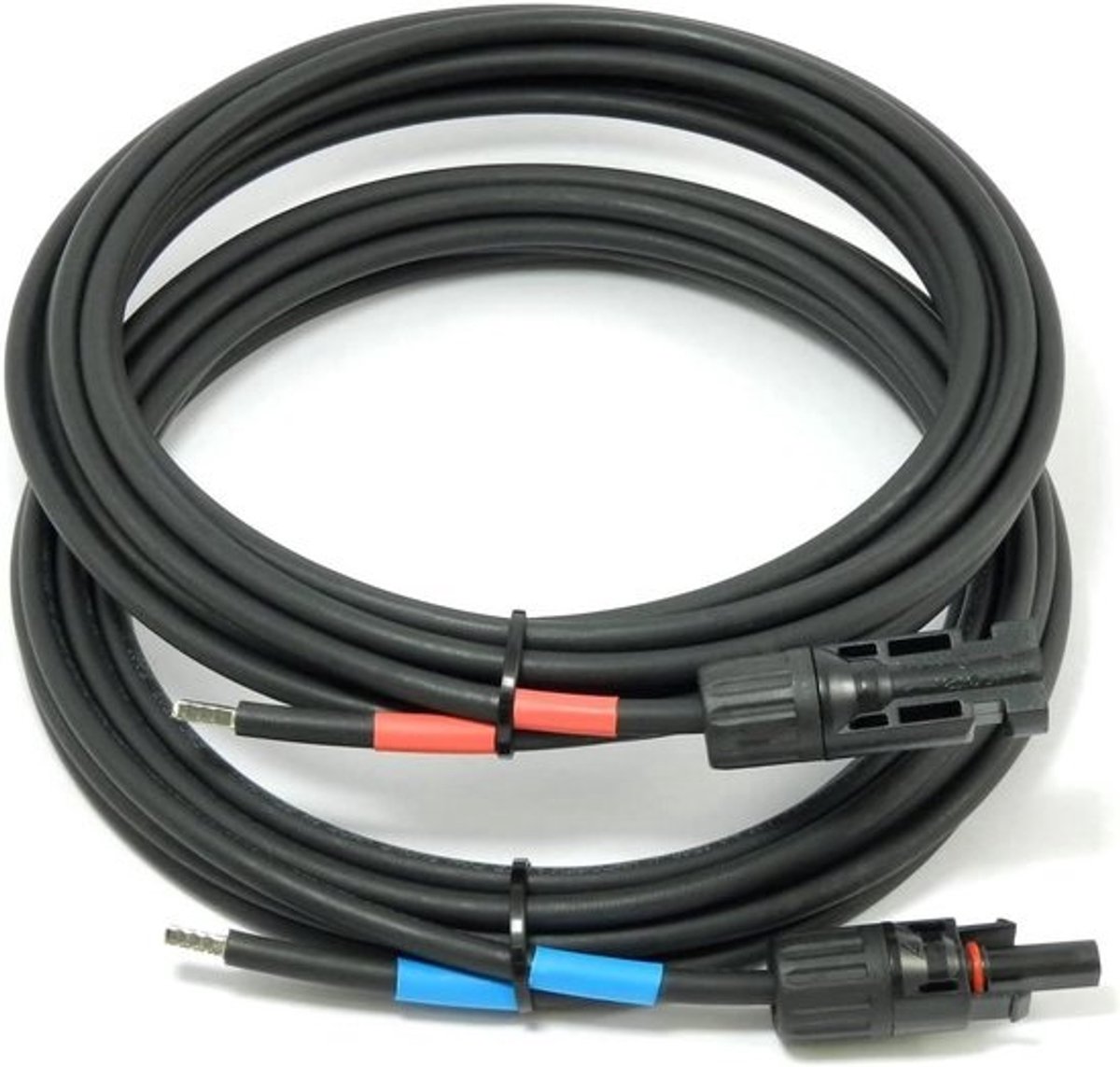 Zonnekabel Aansluitkabel - Zonnepaneel Kabel - Zonnepanelen Verbinden - TÜV-getest Duits Fabrikaat - 2x 40 mtr 6 mm² - Zwart